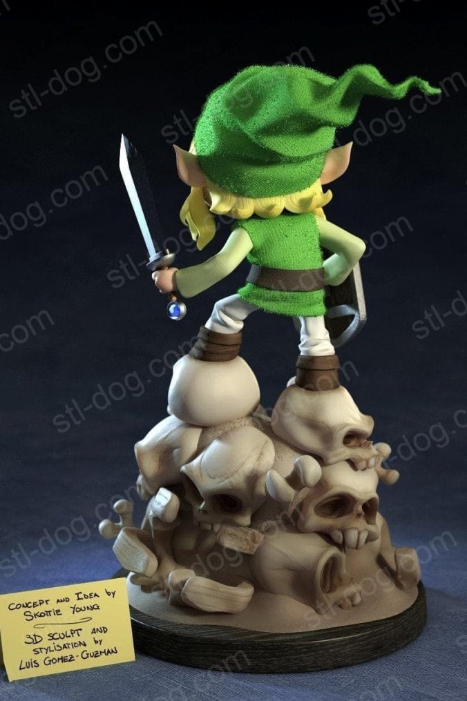 塞尔达 林克 3D打印模型图纸